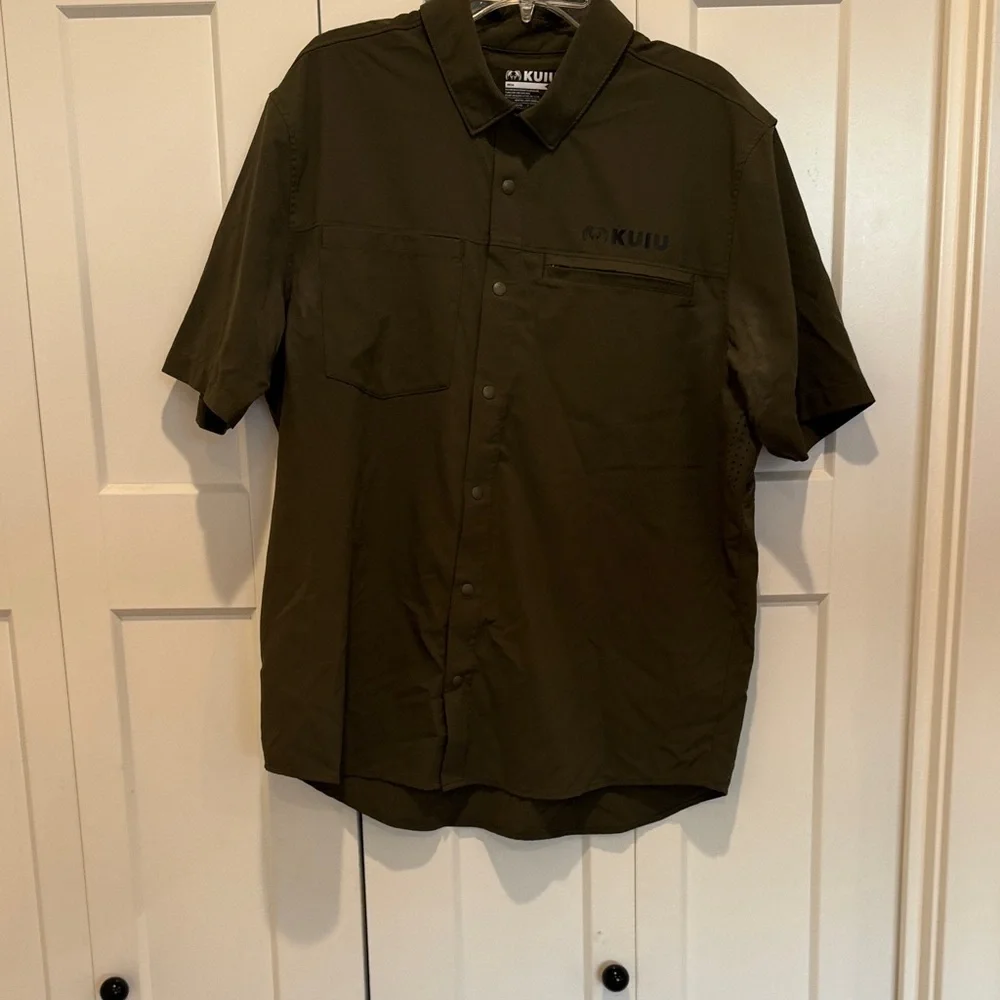KUIU Men's Dark Green Casual Shirt - Picture 1 of 3